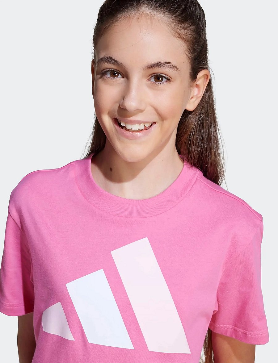 adidas Sportswear - J BL TEE 160 - sportinės palaidinukės - pnkfus/clpink/white - 4