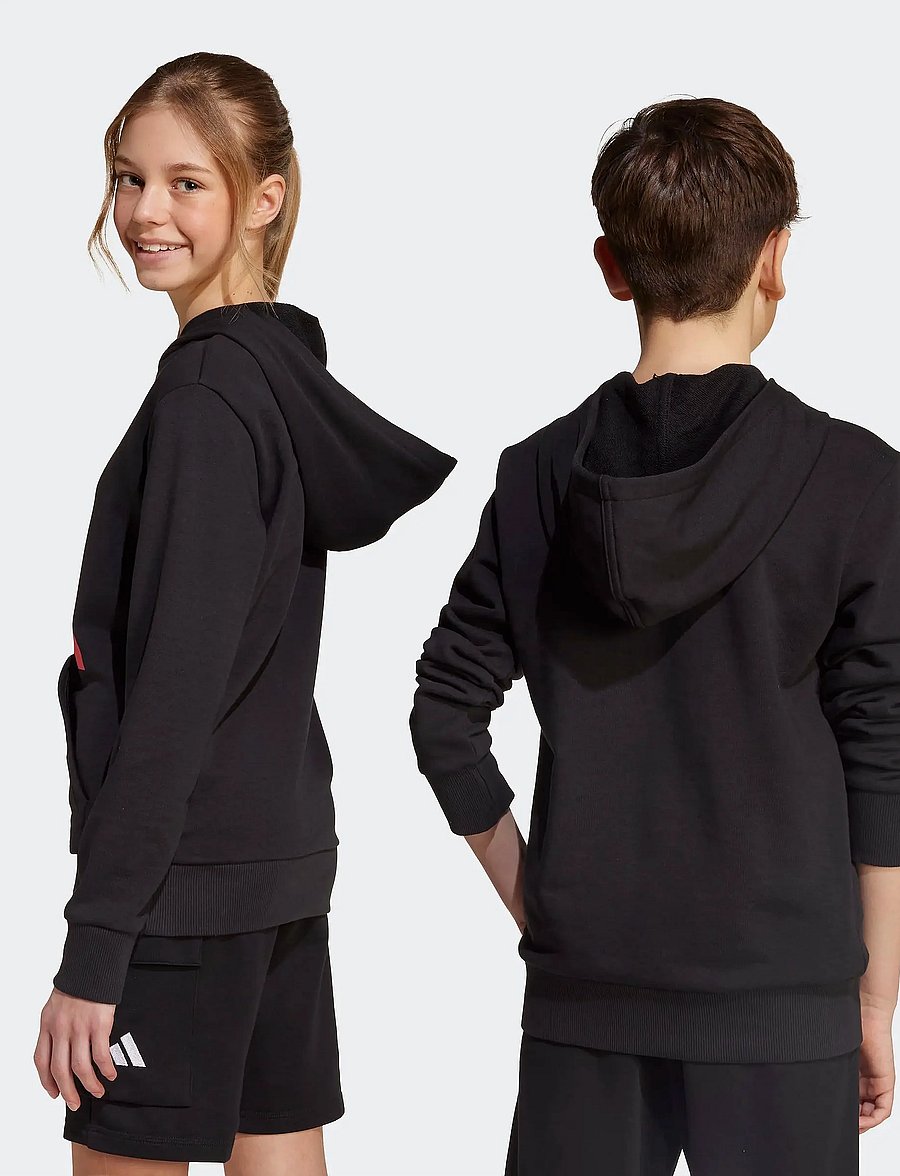 adidas Sportswear - J BL FT HD 280 - hættetrøjer - black/purrub/white - 3