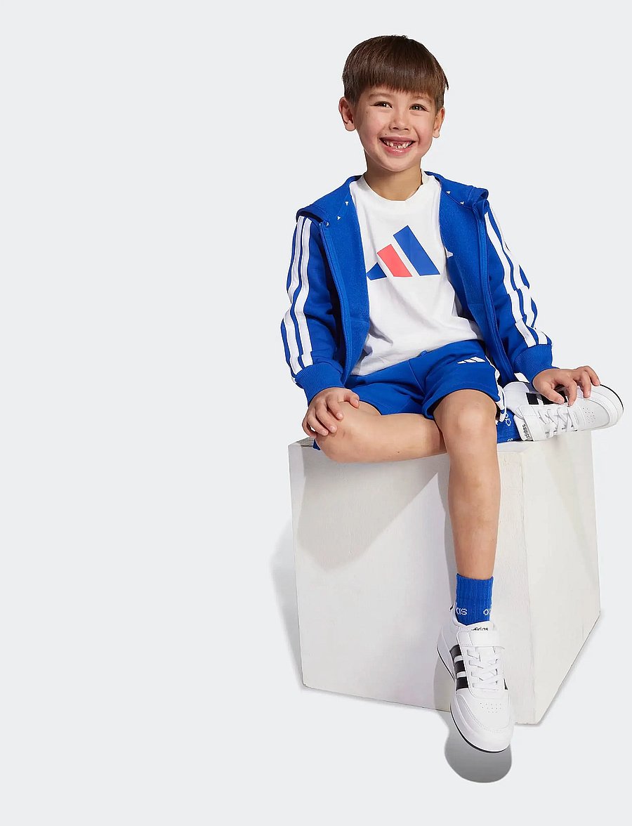 adidas Sportswear - LK BL TEE 160 - t-shirts à manches courtes - white/royblu/purrub - 0