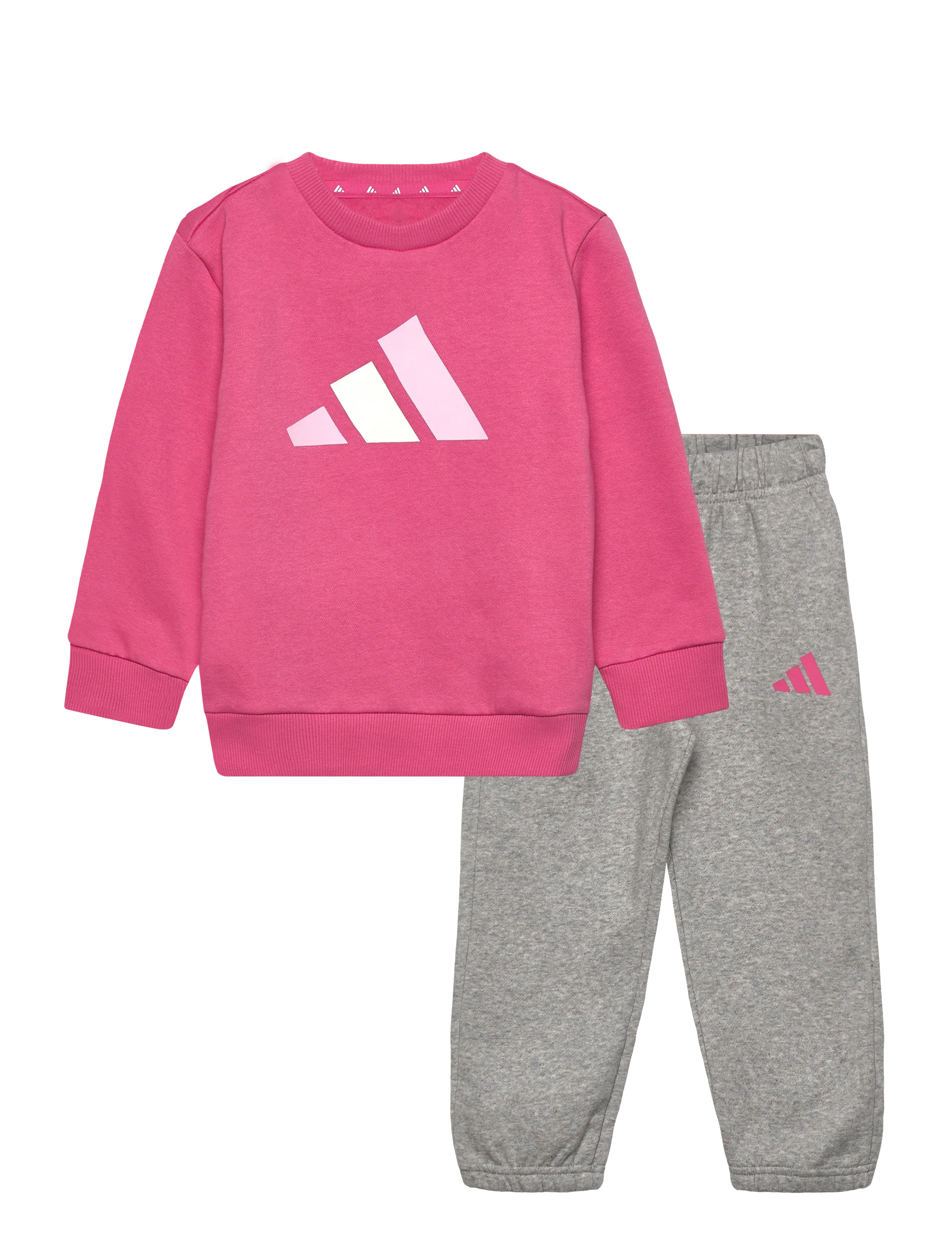adidas Sportswear I BL FL JOG 240 - Tracksuits - PNKFUS/CLPINK/WHITE / pink/rose