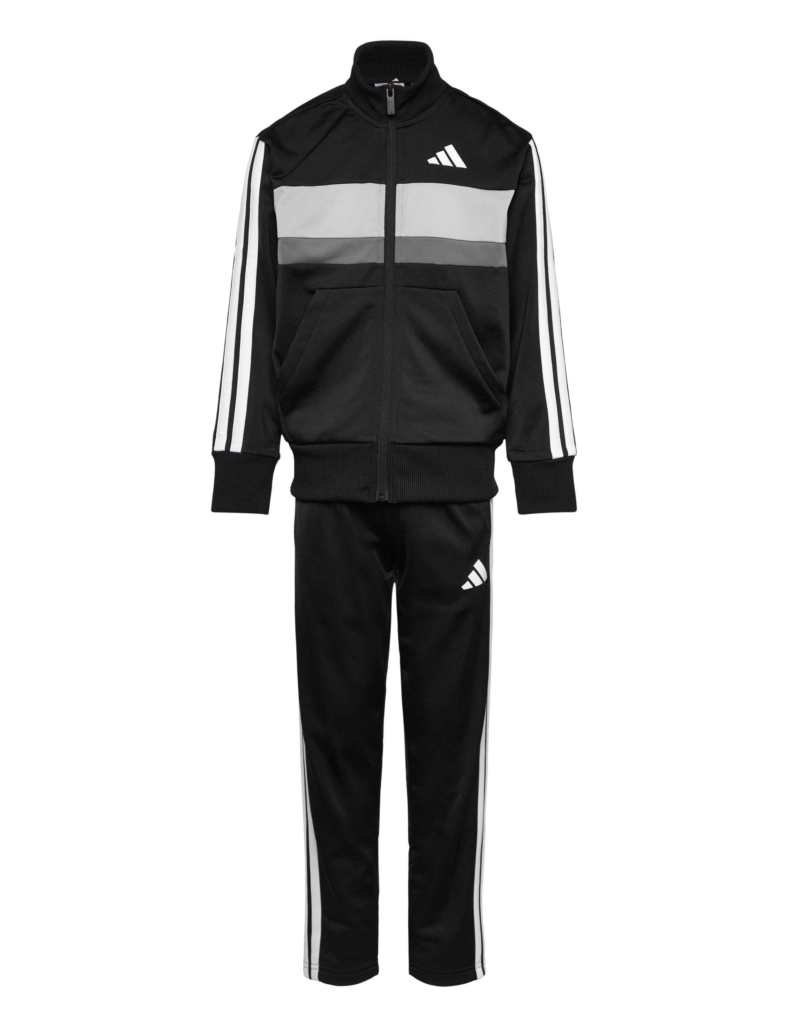 adidas Sportswear - J 3S TIBERIO TS - treningsdrakt og sett av 2 plagg - black/white/gretwo - 1