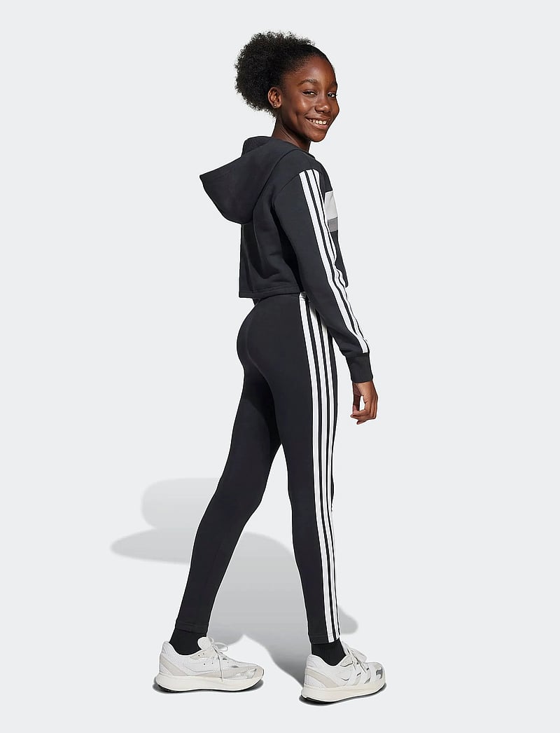 adidas Sportswear - JG 3S TIB FL ST - hlaupafatnaður - black/white/gretwo - 3