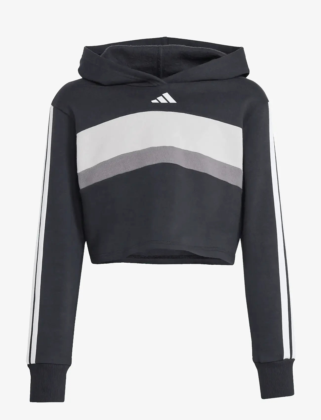 adidas Sportswear - JG 3S TIB FL ST - joggingset & tvådelade set - black/white/gretwo - 2