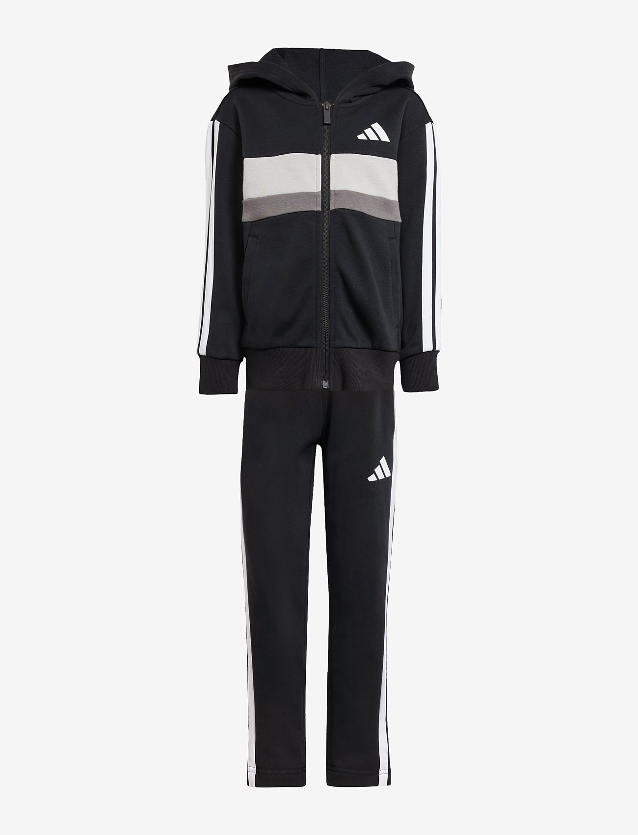 adidas Sportswear - LK 3S TIB FL TS - survêtements et ensembles 2-pièces - black/white/gretwo - 1