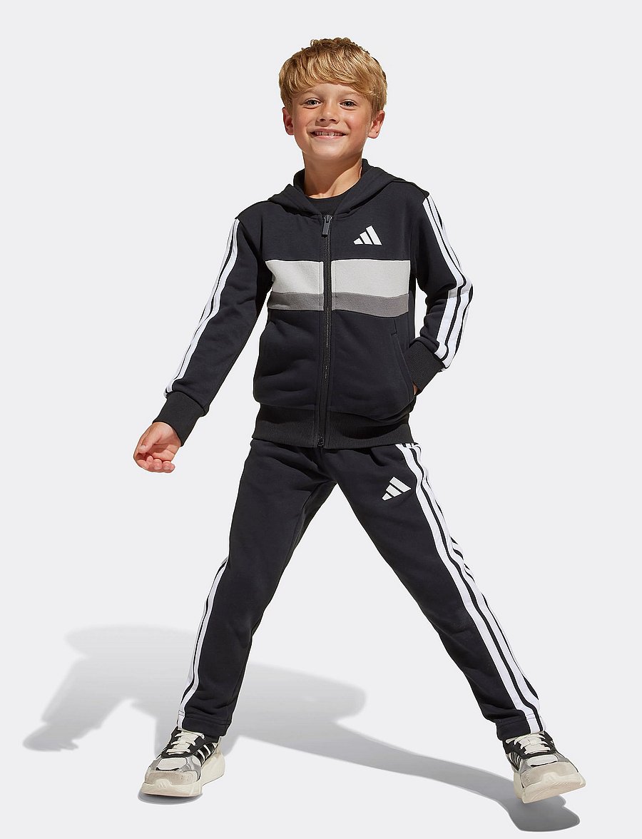 adidas Sportswear - LK 3S TIB FL TS - joggingsæt & matchende sæt - black/white/gretwo - 0