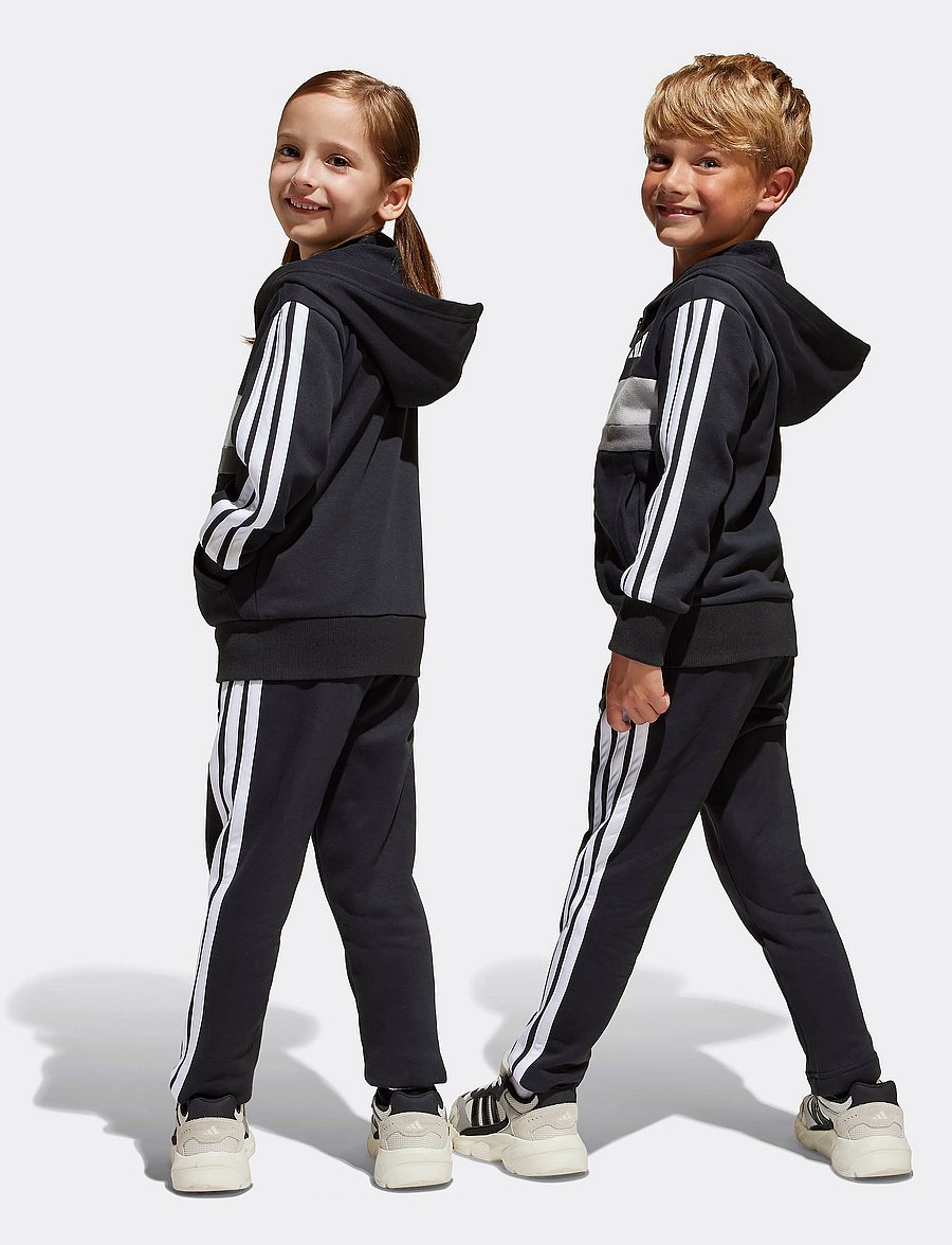 adidas Sportswear - LK 3S TIB FL TS - joggingsæt & matchende sæt - black/white/gretwo - 3