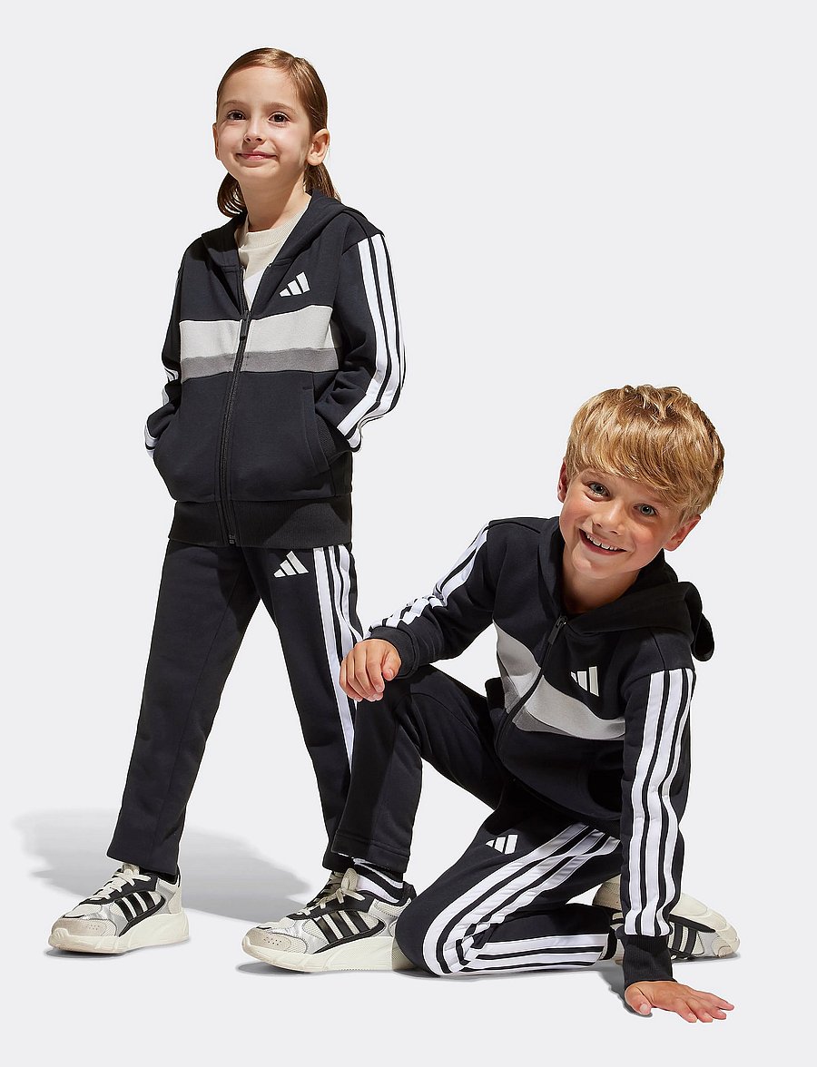 adidas Sportswear - LK 3S TIB FL TS - joggingsæt & matchende sæt - black/white/gretwo - 5