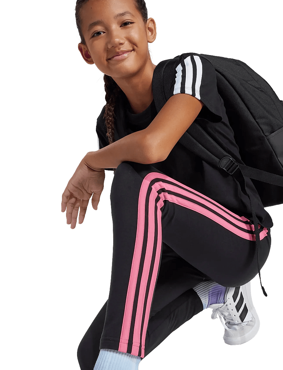 adidas Sportswear - JG 3S LEG 230 - leggings - black/pnkfus - 0