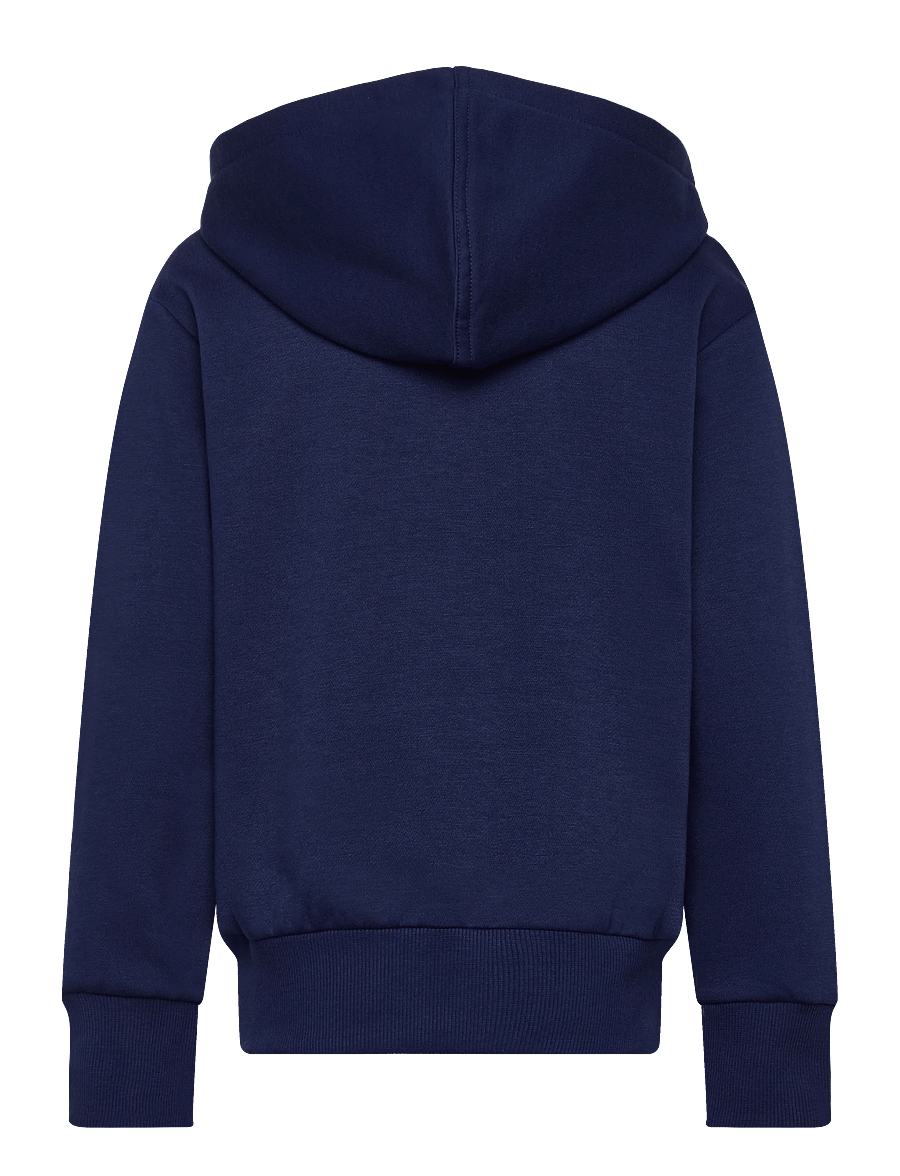 adidas Sportswear - J SL FL HD 225 - huvtröjor - dkblue/white - 2