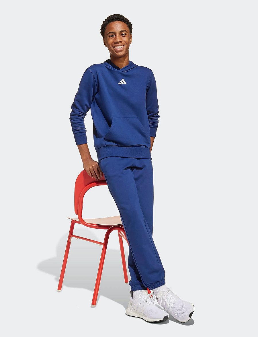 adidas Sportswear - J SL FL HD 225 - huvtröjor - dkblue/white - 0