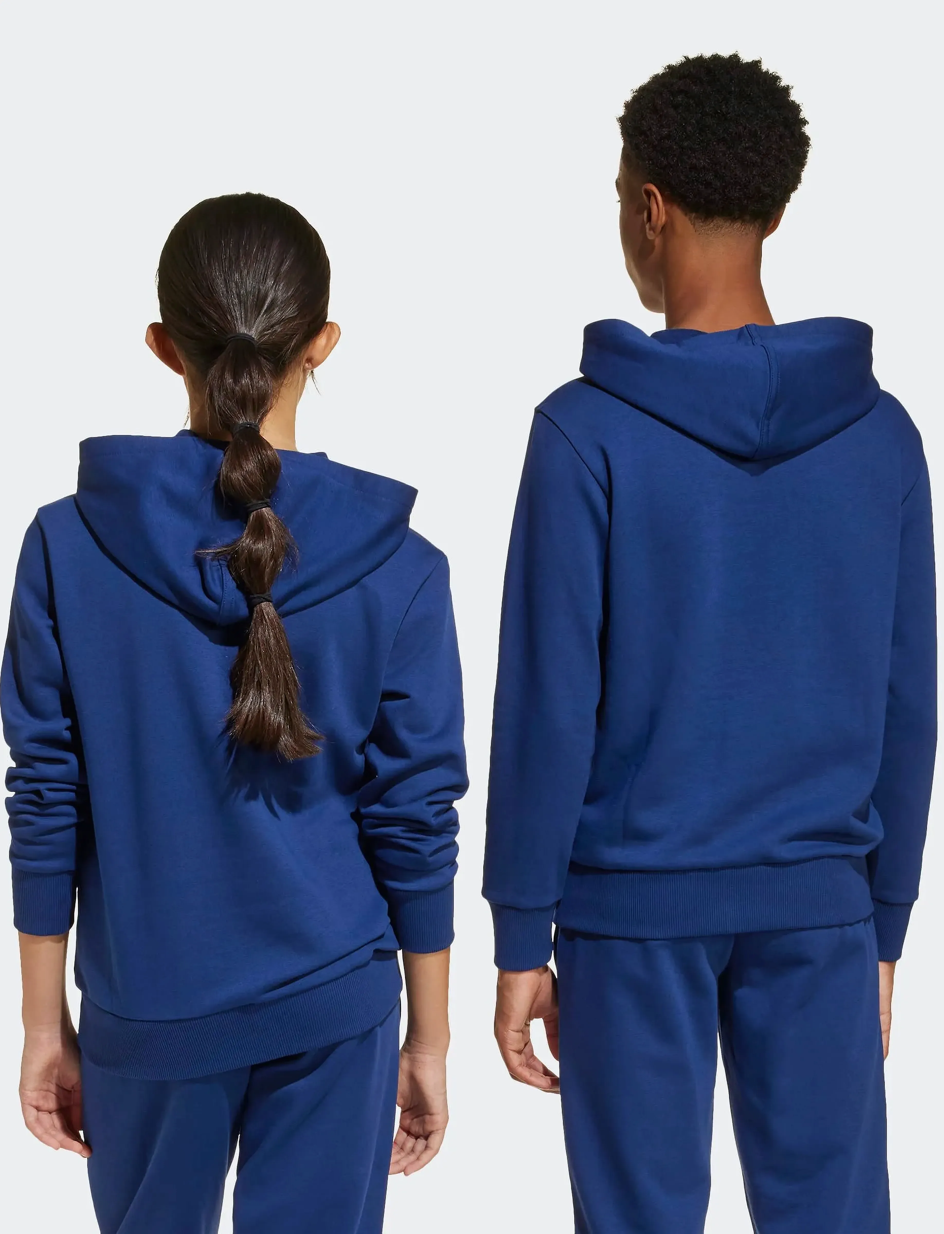 adidas Sportswear - J SL FL HD 225 - bluzy z kapturem - dkblue/white - 3