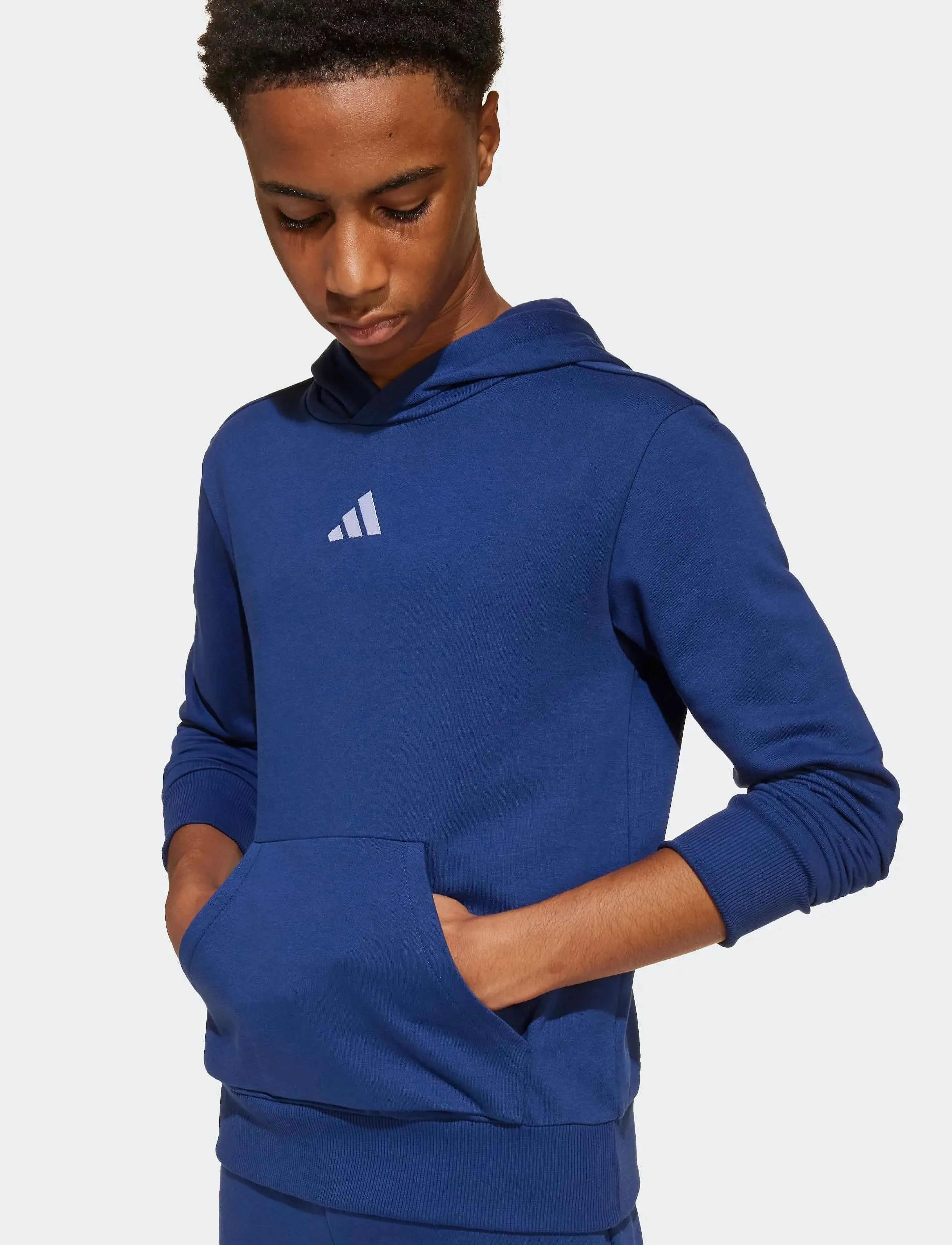 adidas Sportswear - J SL FL HD 225 - bluzy z kapturem - dkblue/white - 5