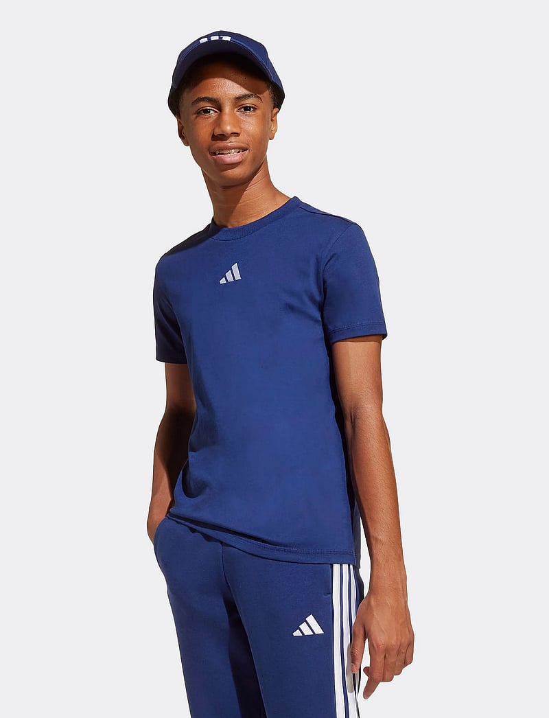 adidas Sportswear - J SL TEE 160 - kurzärmelig - dkblue/white - 0