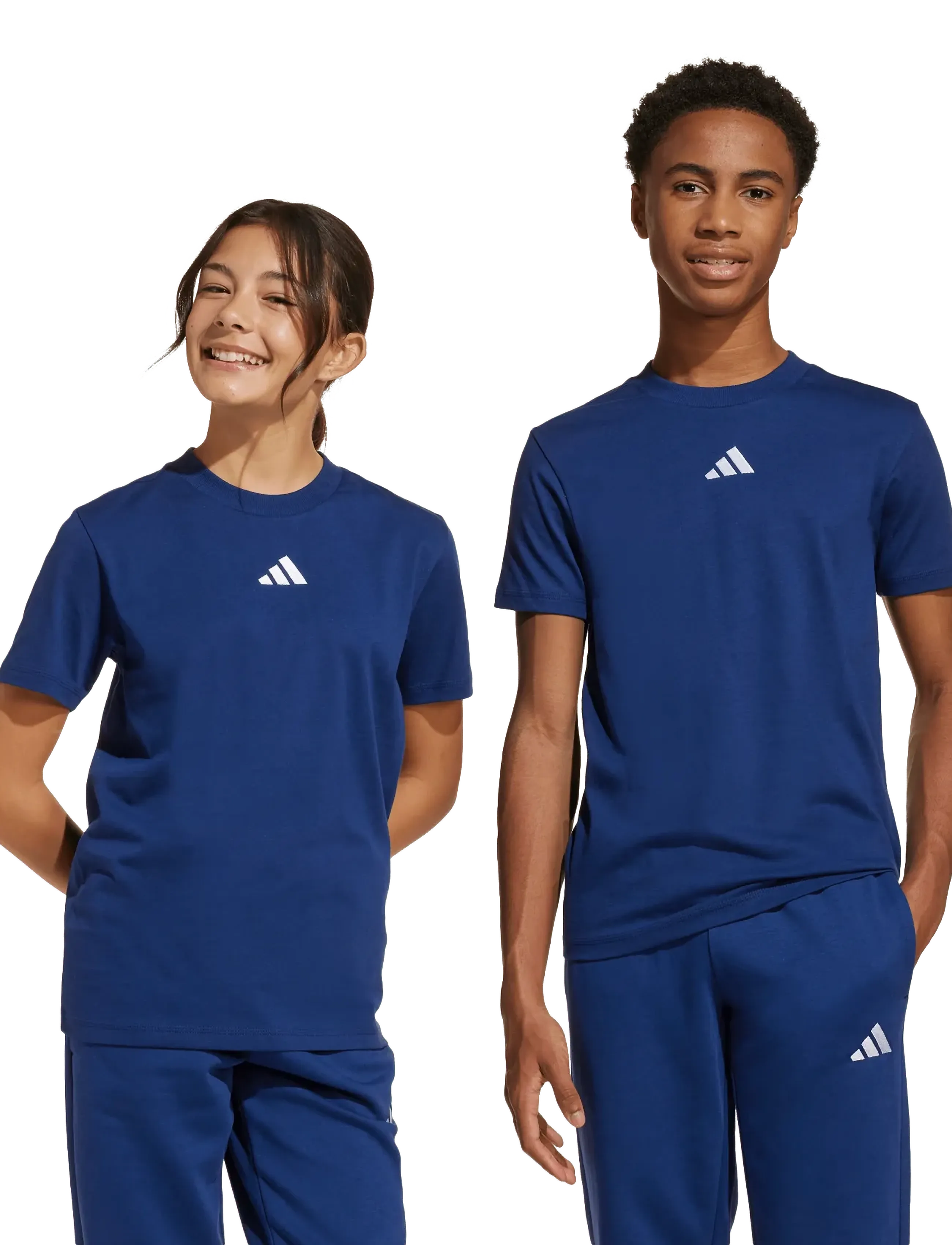 adidas Sportswear - J SL TEE 160 - kurzärmelig - dkblue/white - 2