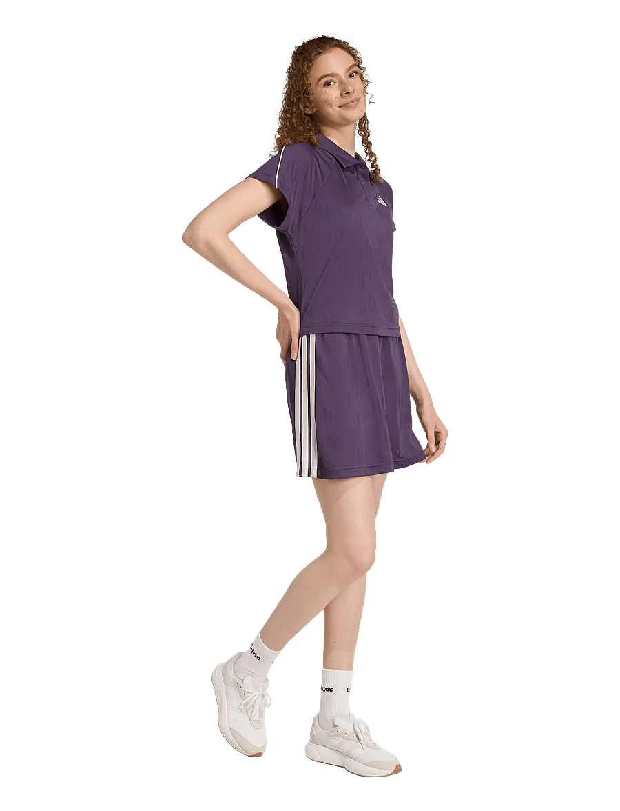 adidas Sportswear - W STA SEAS TOP - polos - aurplu/owhite - 0
