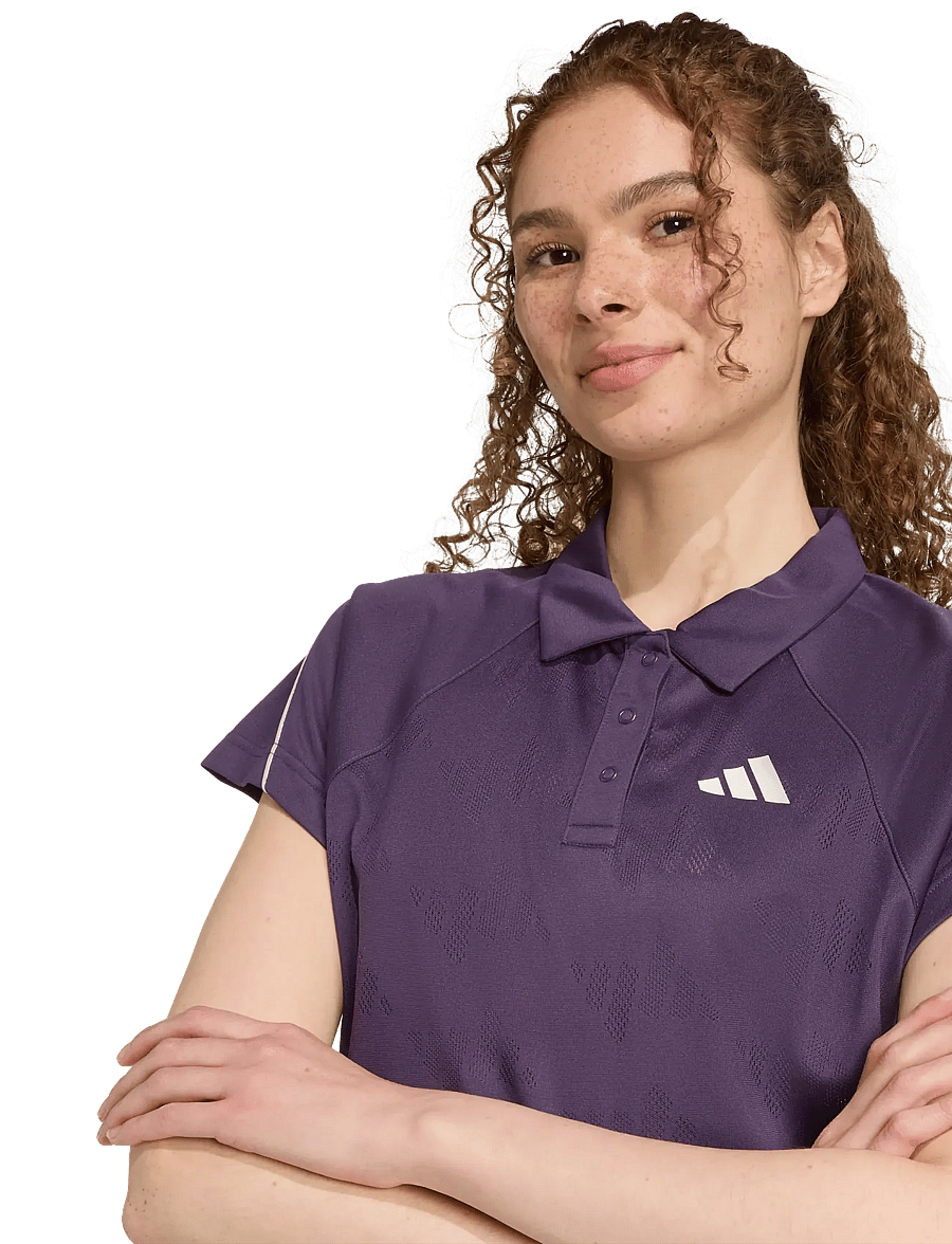 adidas Sportswear - W STA SEAS TOP - polos - aurplu/owhite - 3