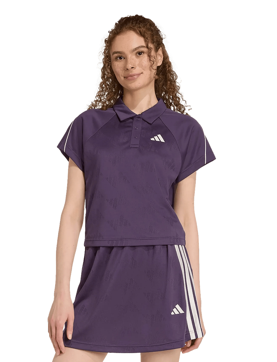 adidas Sportswear - W STA SEAS TOP - polos - aurplu/owhite - 4