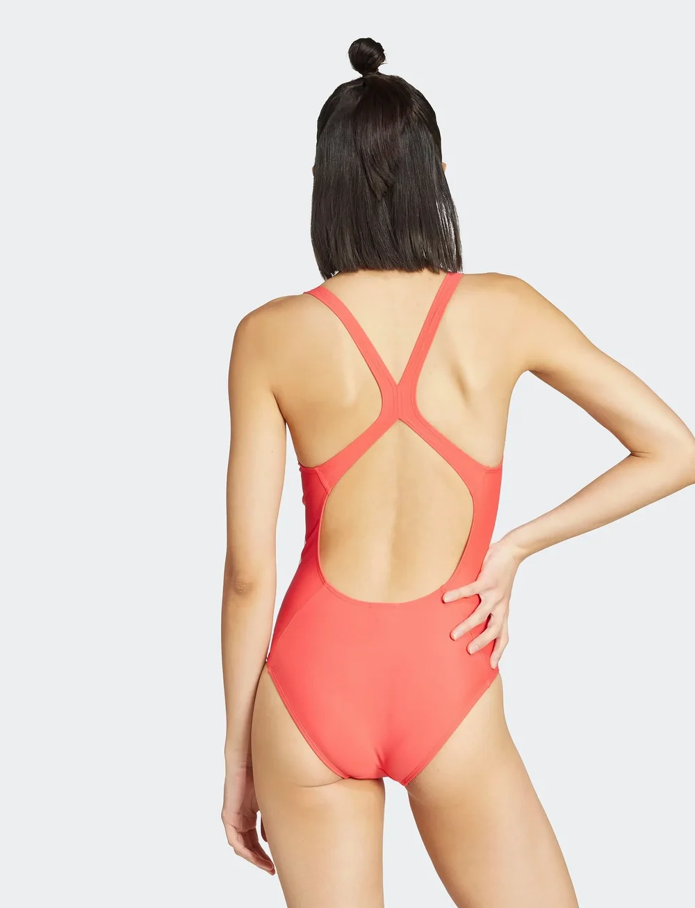 adidas Sportswear - 3S BLD SWIMSUIT - sportiga badkläder - selure/white - 4