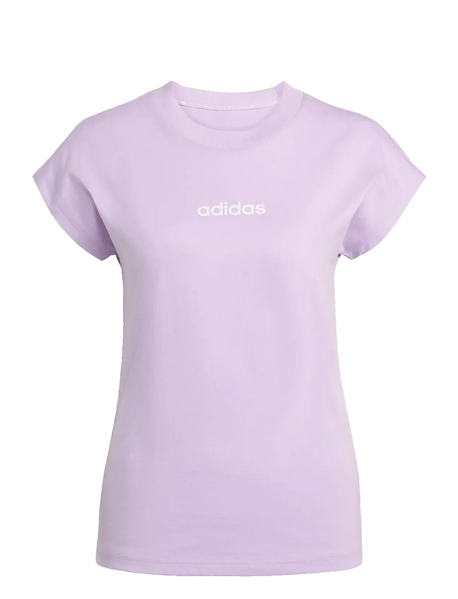 adidas Sportswear - W LIN SJ T - t-shirts - powplu/white - 1