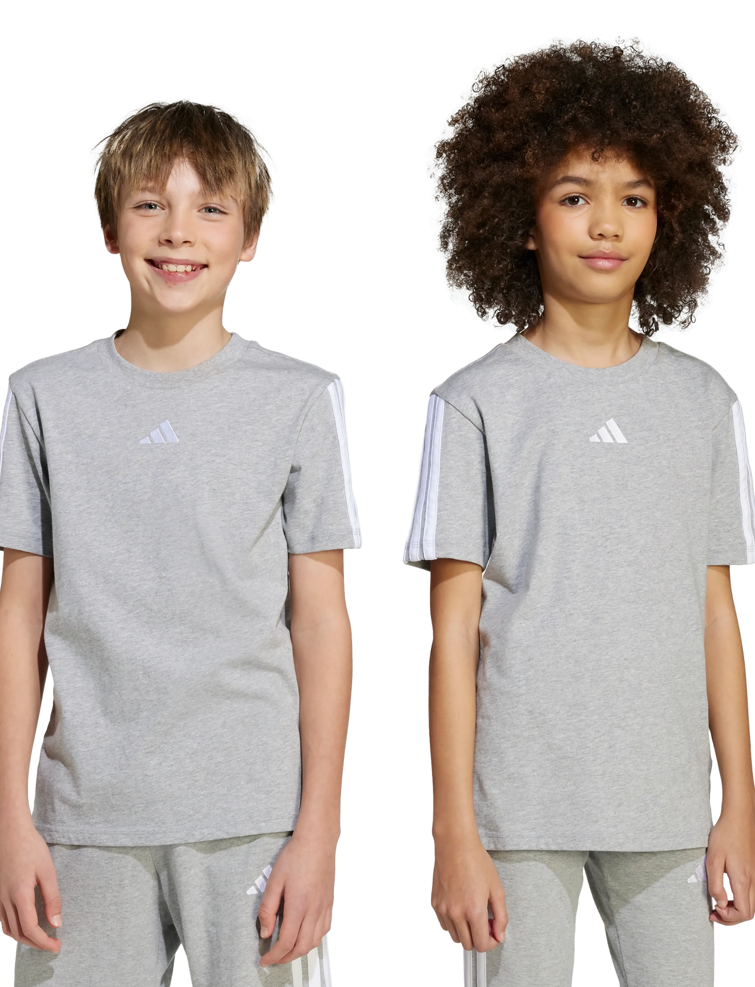 adidas Sportswear - J 3S TEE 160 - sportstoppe - mgreyh/white - 2