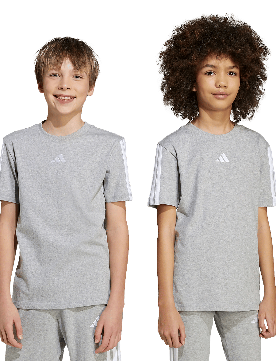 adidas Sportswear - J 3S TEE 160 - sportoberteile - mgreyh/white - 2