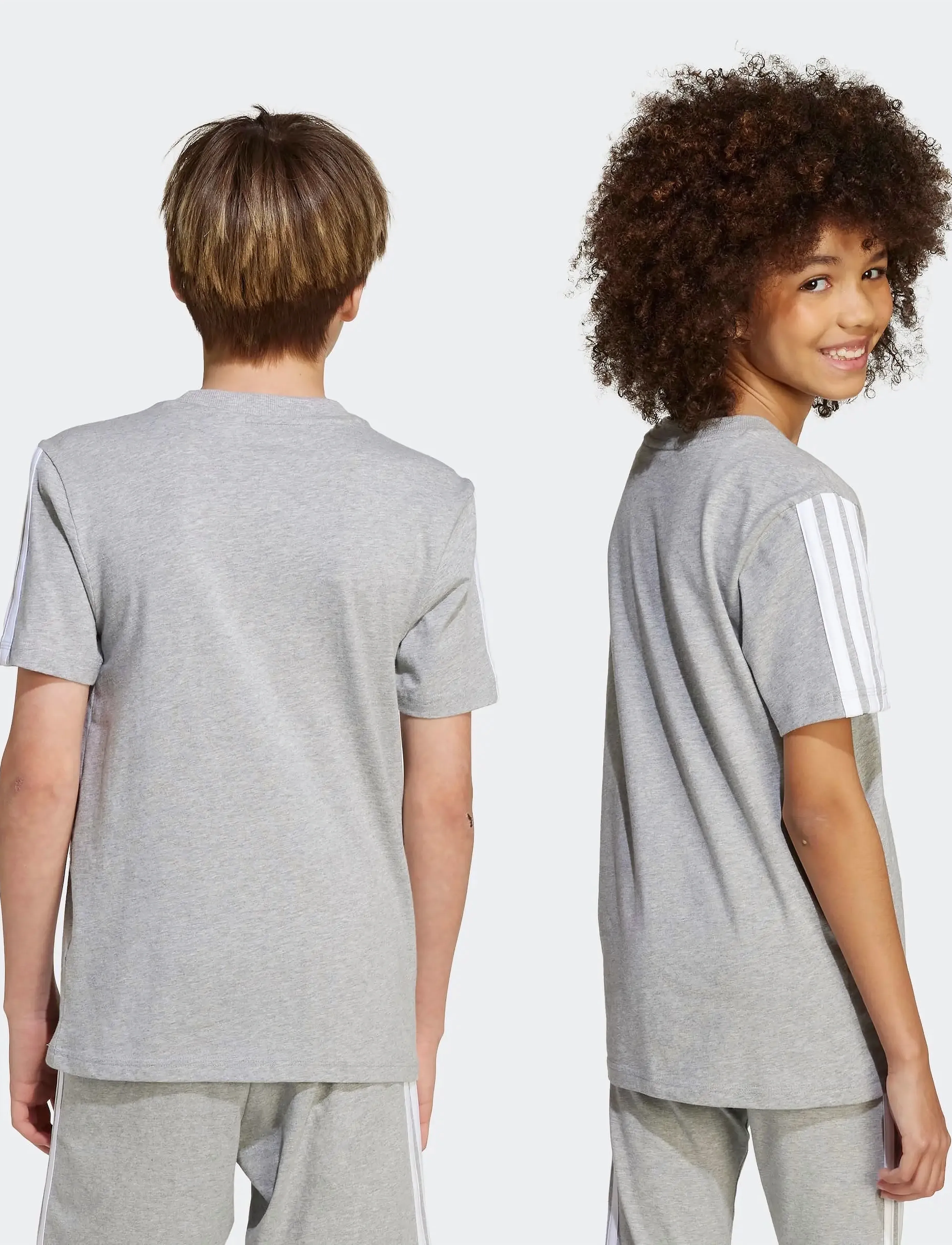 adidas Sportswear - J 3S TEE 160 - sportstoppe - mgreyh/white - 3