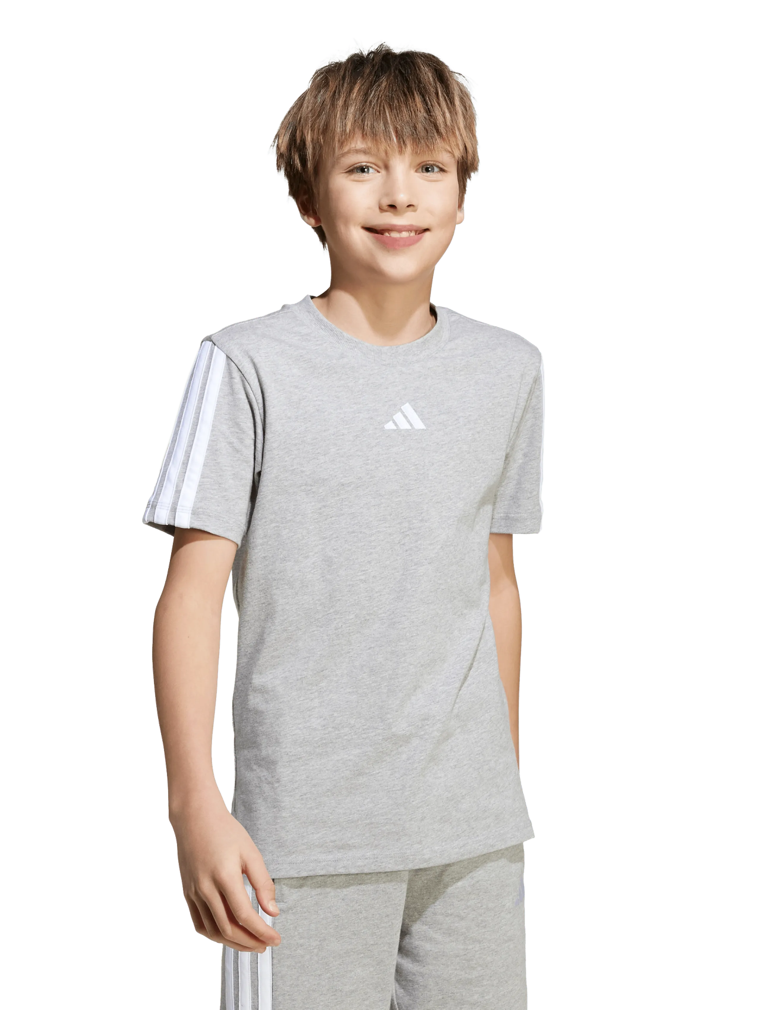 adidas Sportswear - J 3S TEE 160 - sportstoppe - mgreyh/white - 4