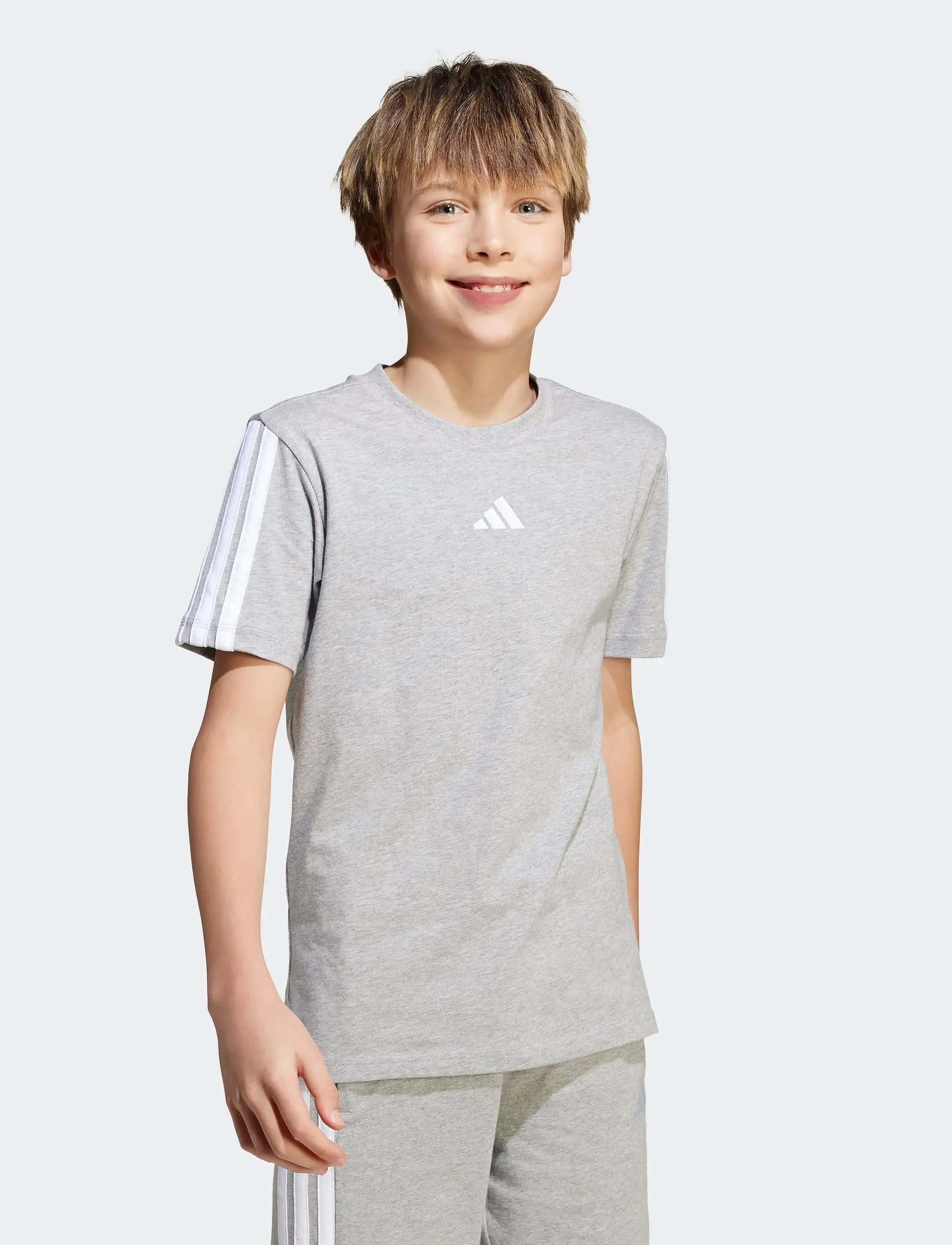 adidas Sportswear - J 3S TEE 160 - sportstoppe - mgreyh/white - 5