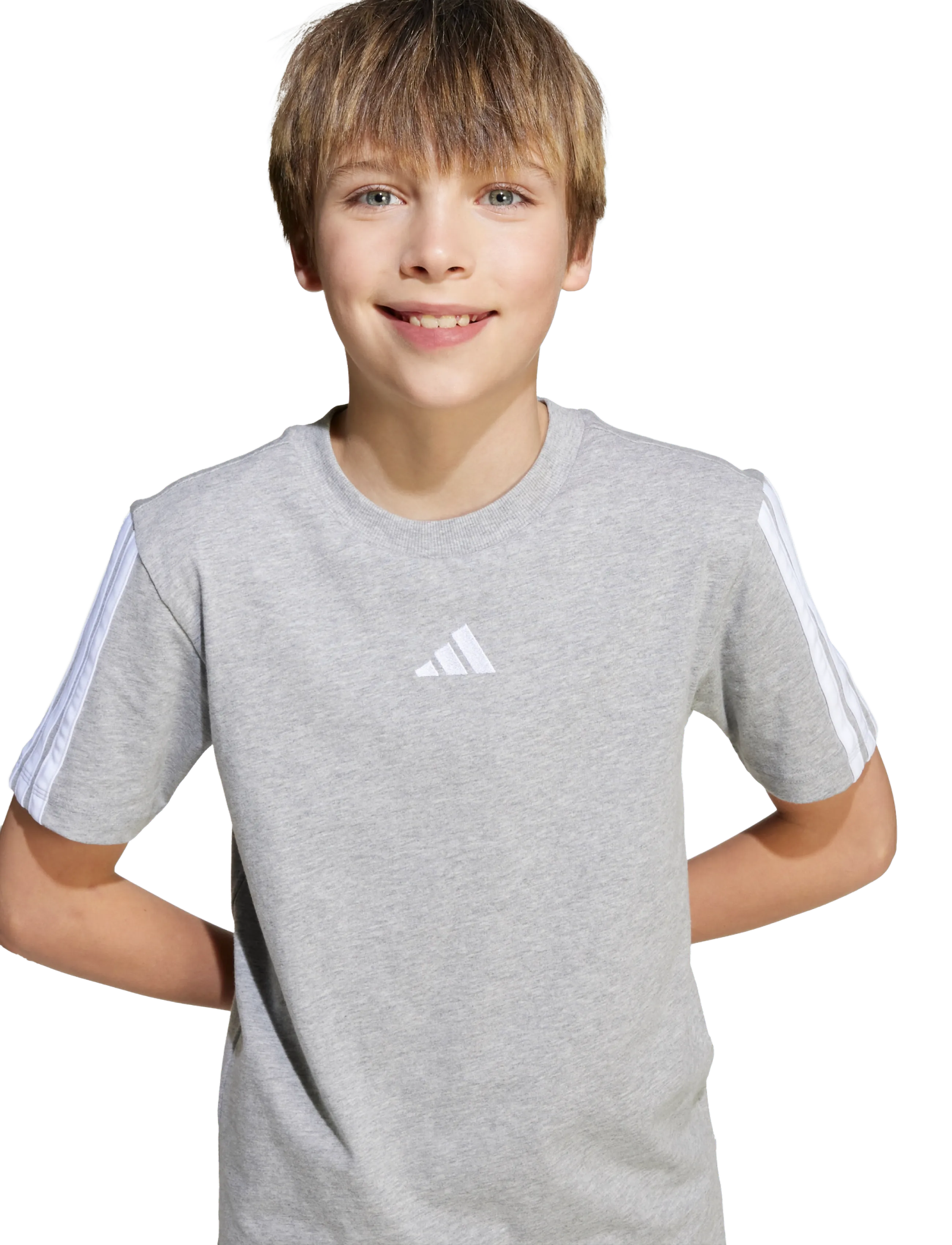 adidas Sportswear - J 3S TEE 160 - sportstoppe - mgreyh/white - 5
