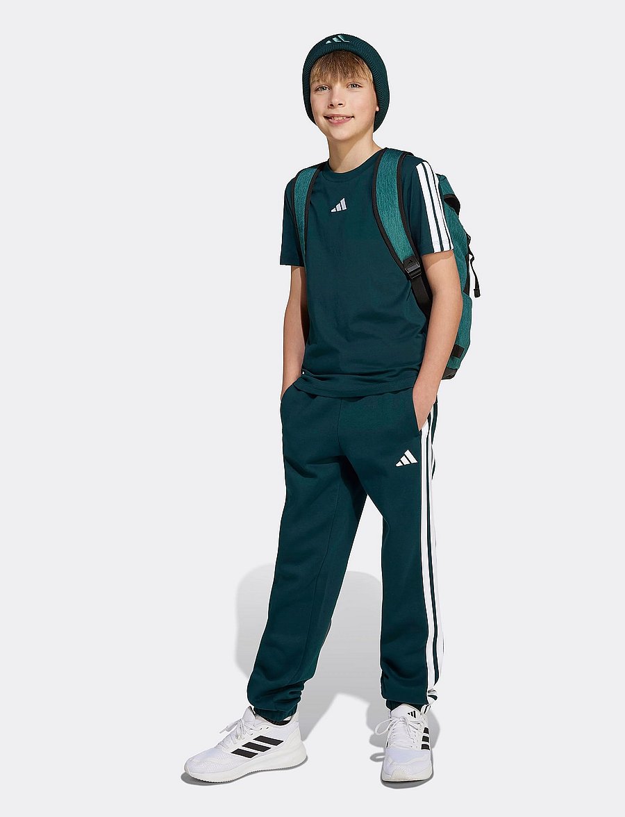 adidas Sportswear - J 3S TEE 160 - sporttoppar - aurivy/white - 0