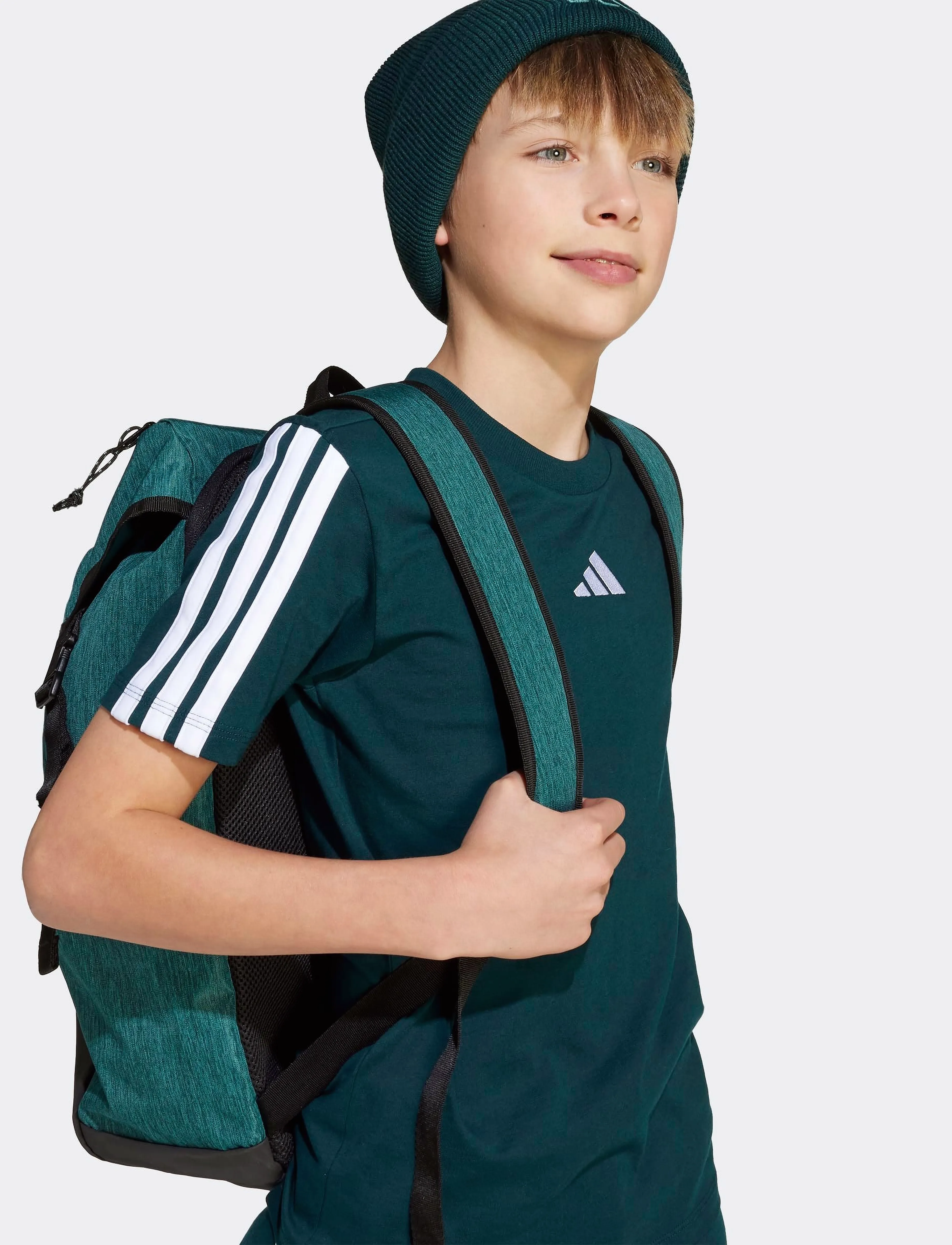 adidas Sportswear - J 3S TEE 160 - sporttoppar - aurivy/white - 3