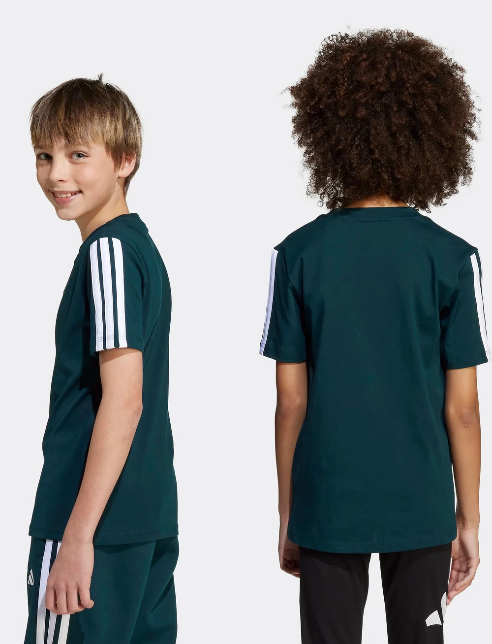 adidas Sportswear - J 3S TEE 160 - kortærmede t-shirts - aurivy/white - 5