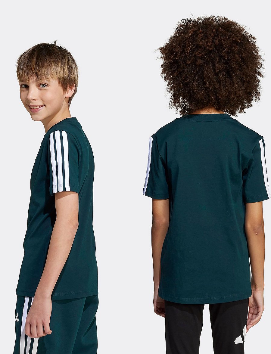 adidas Sportswear - J 3S TEE 160 - sporttoppar - aurivy/white - 5
