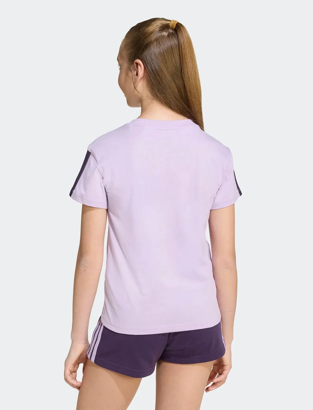 adidas Sportswear - JG 3S TEE 160 - short-sleeved t-shirts - powplu/aurplu - 3