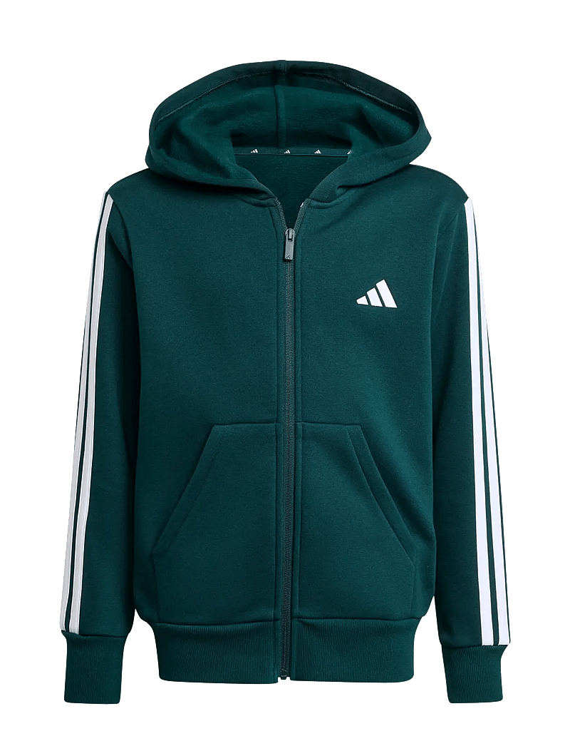 adidas Sportswear - J 3S FL FZ HD - kapuzenpullover - aurivy/white - 1