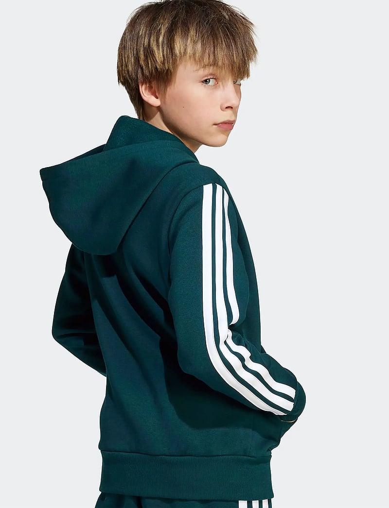 adidas Sportswear - J 3S FL FZ HD - kapuzenpullover - aurivy/white - 4