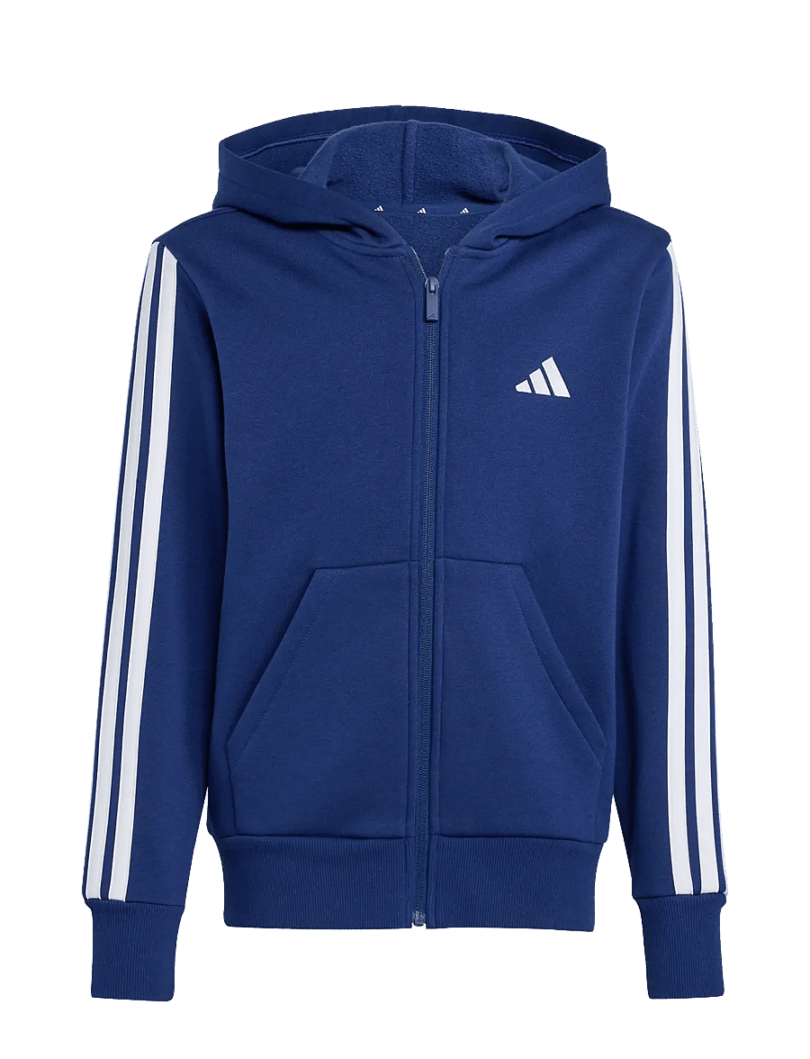 adidas Sportswear - J 3S FL FZ HD - kapuzenpullover - dkblue/white - 1