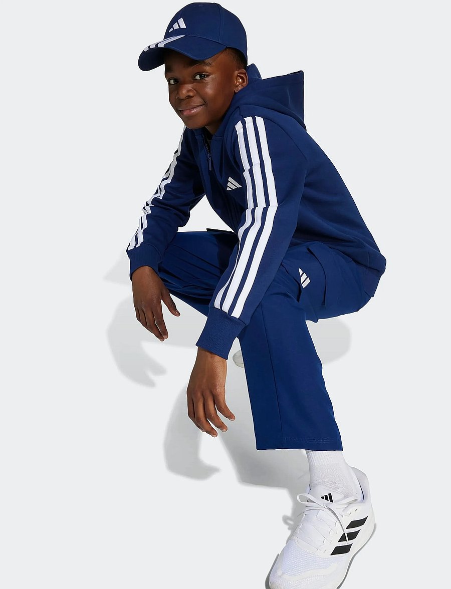 adidas Sportswear - J 3S FL FZ HD - kapuzenpullover - dkblue/white - 5