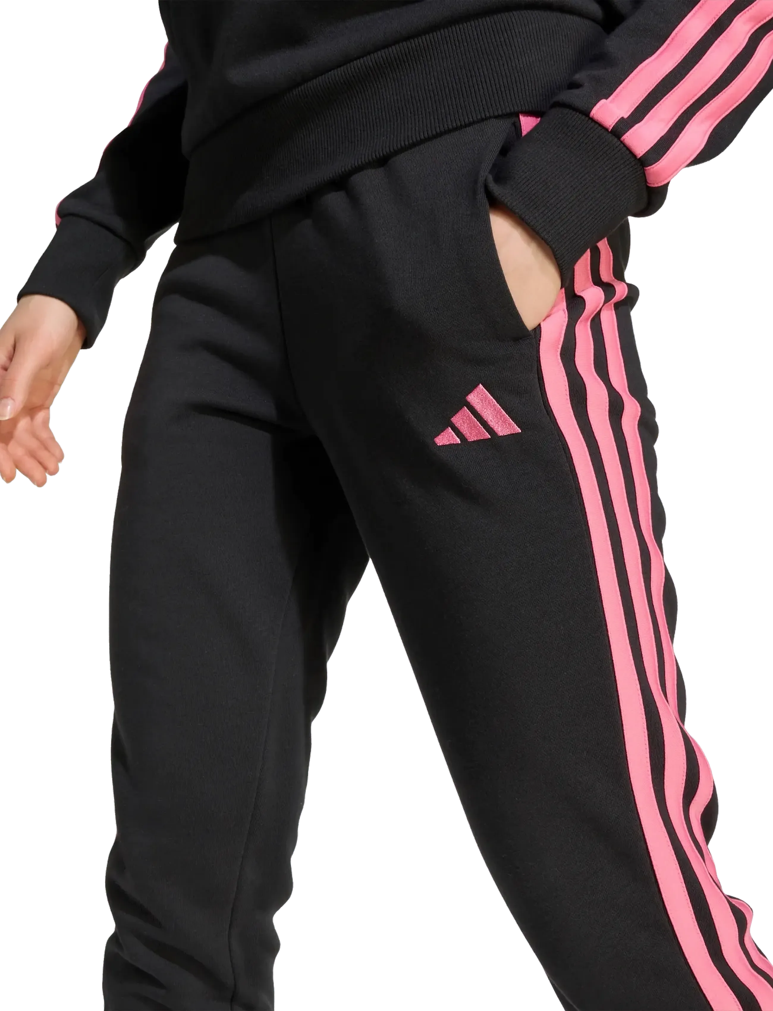 adidas Sportswear - JG 3S FT PT 280 - sweatpants - black/pnkfus - 4