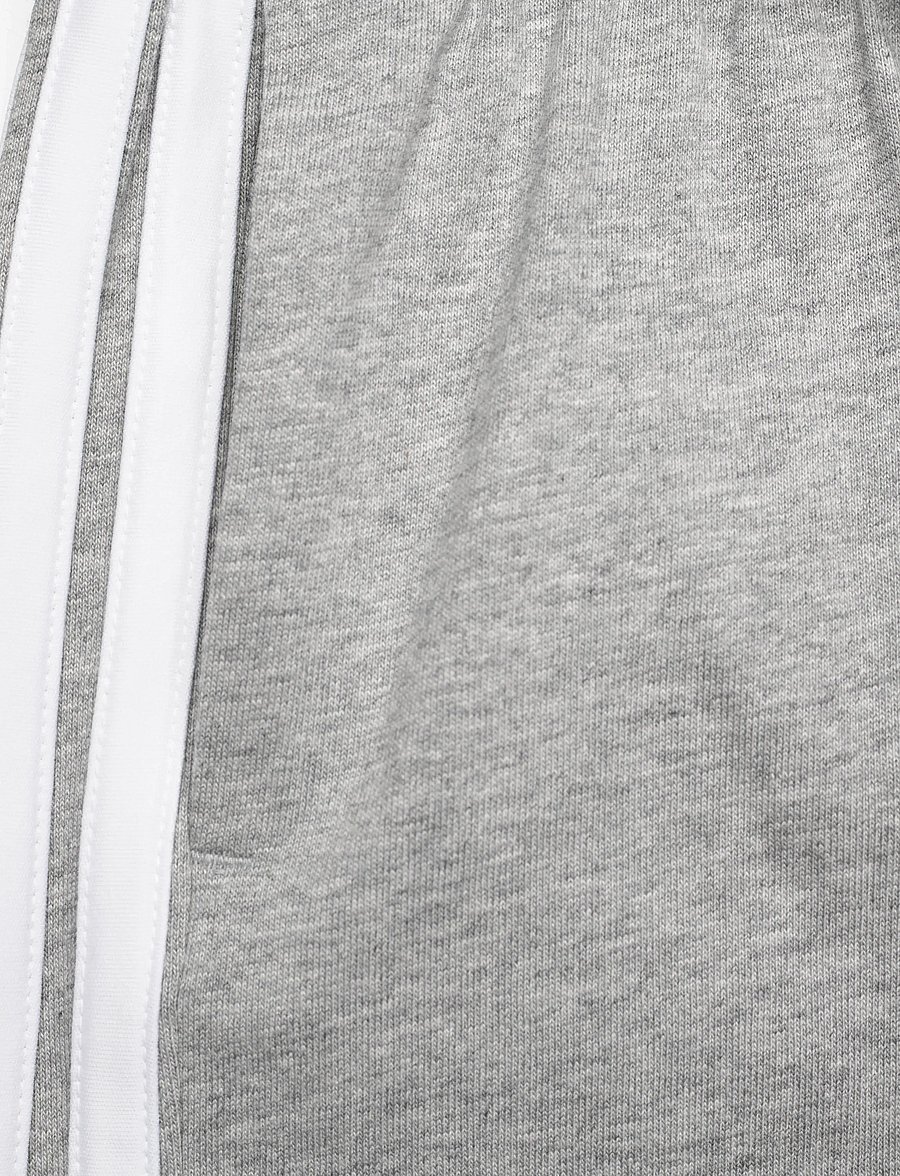 adidas Sportswear - J 3S KN SH 210 - sweatshorts - mgreyh/white - 4