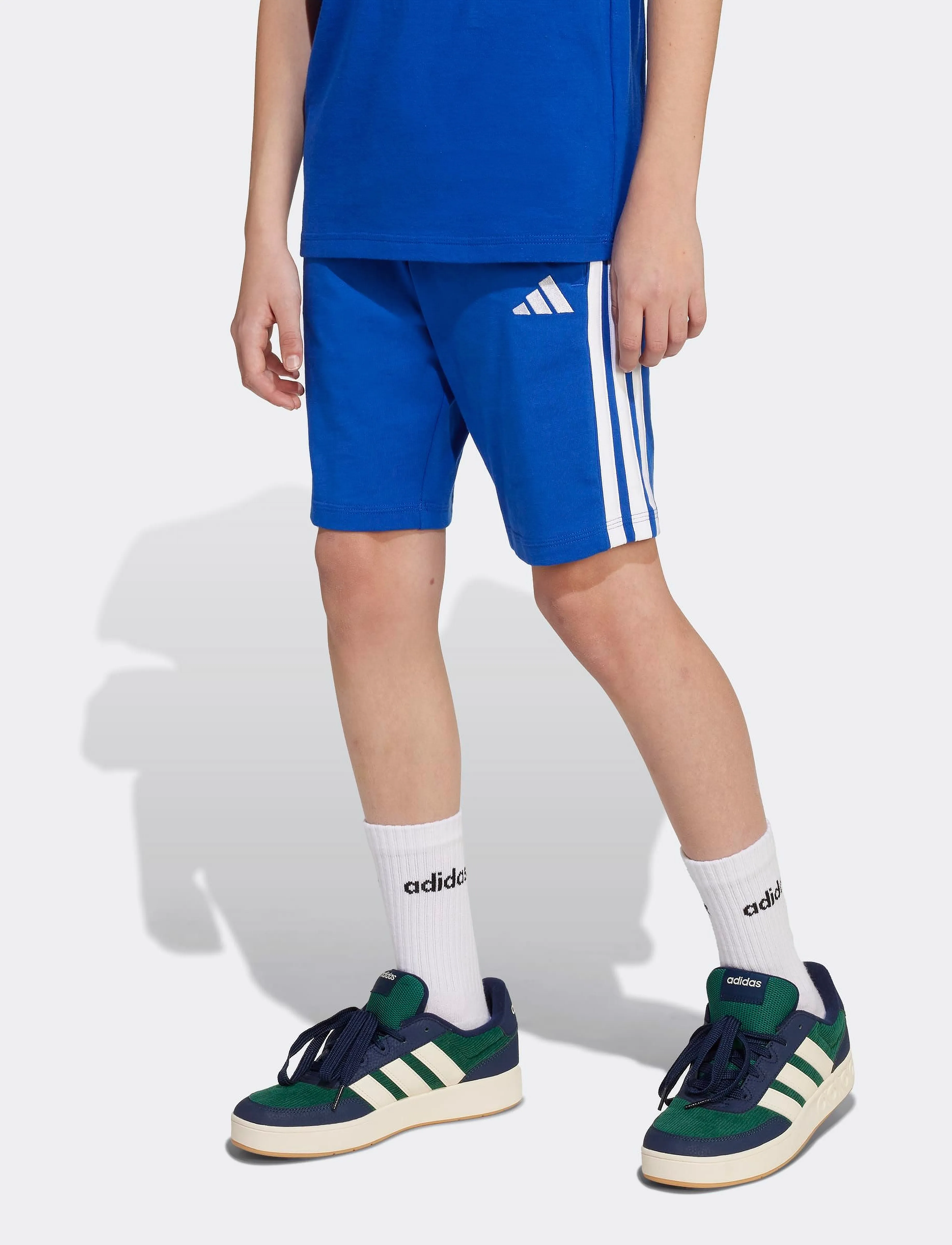 adidas Sportswear J 3S KN SH 210 - Shortsit - ROYBLU/WHITE / blue