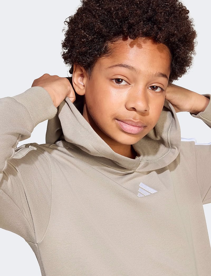 adidas Sportswear - J 3S FL HD 225 - huvtröjor - silpeb/white - 3