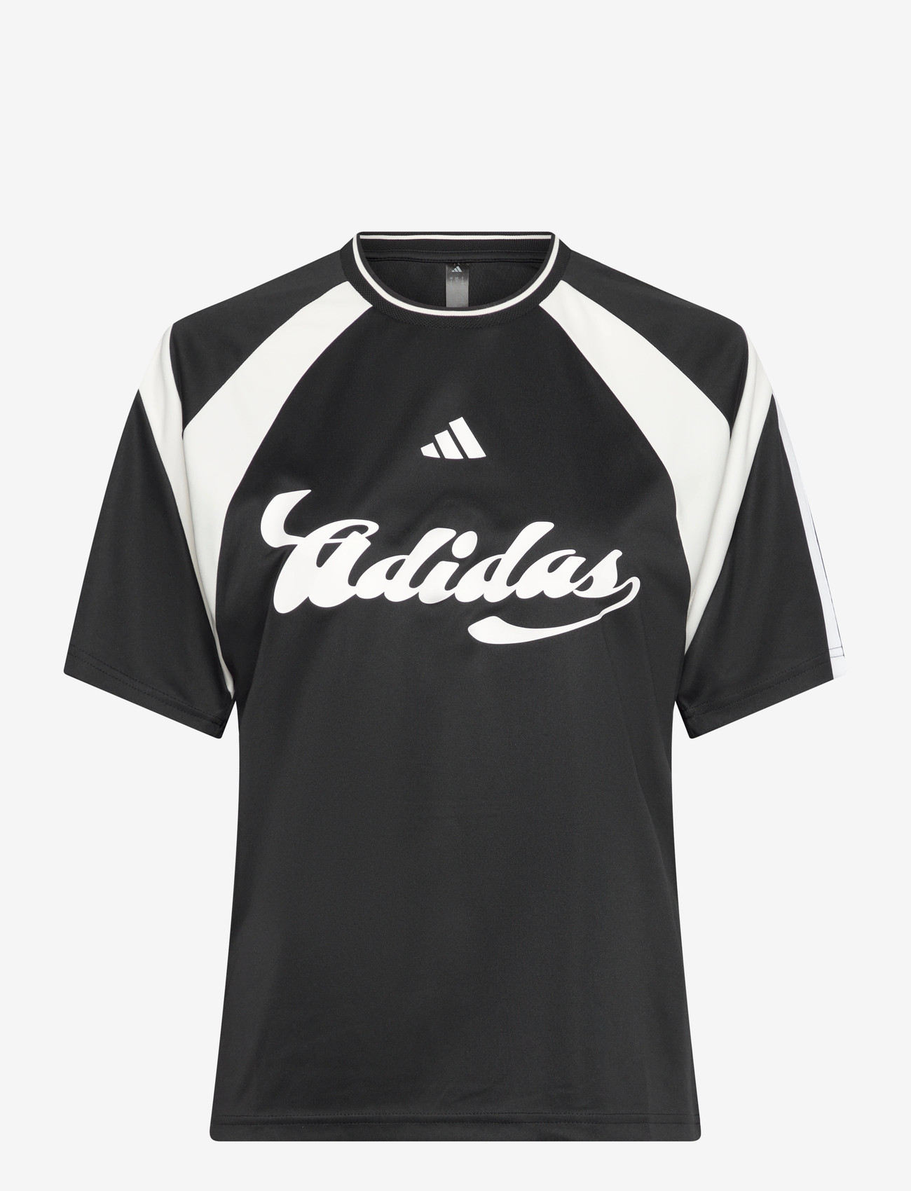 adidas Sportswear - W HER TEE - t-shirts - black/owhite/white - 1