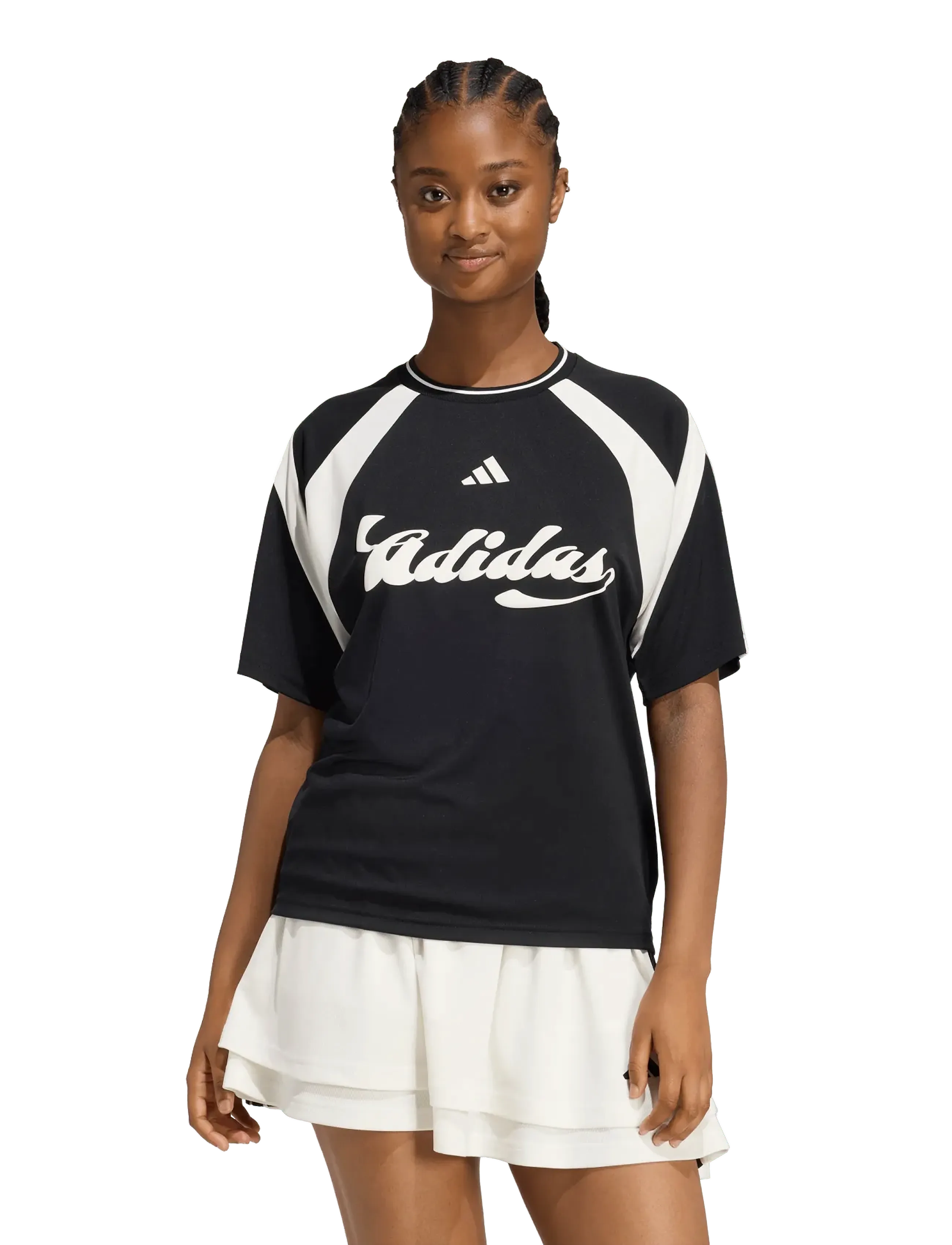adidas Sportswear W Her Tee, S, Sports Oberteile & T-shirts, Schwarz - Sport Frauen