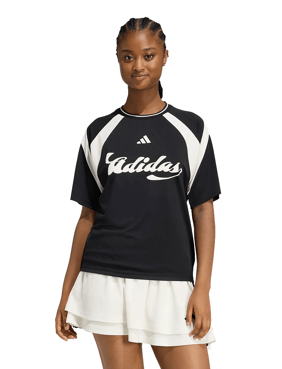 adidas Sportswear - W HER TEE - alussärgid ja t-särgid - black/owhite/white - 0