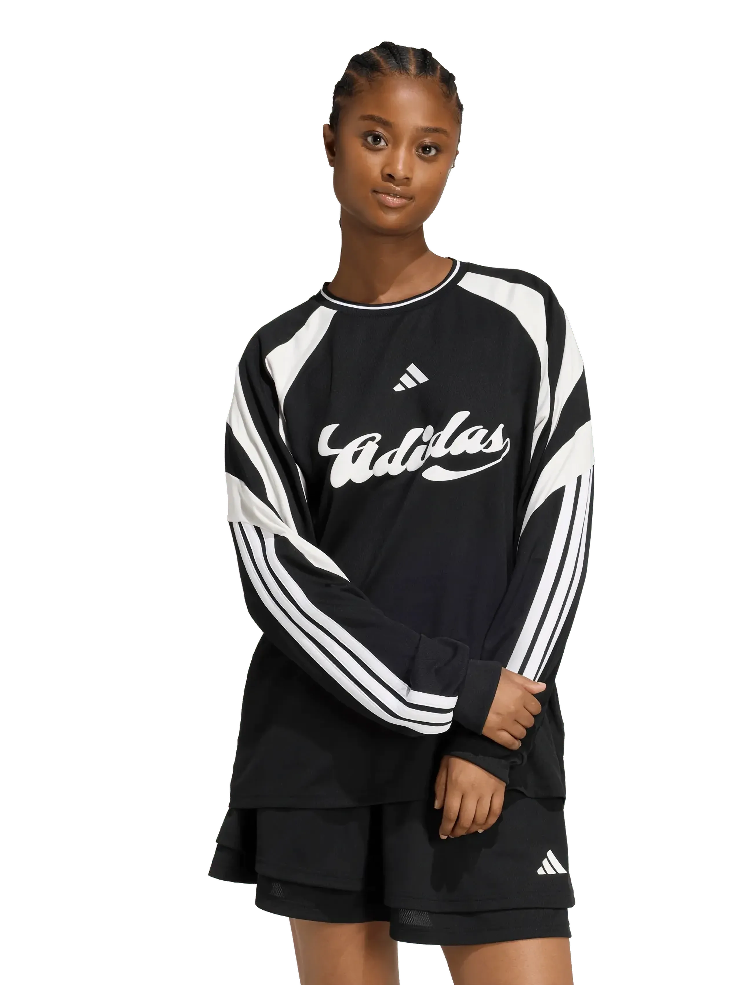 adidas Sportswear - W HER LS - black/owhite - 5