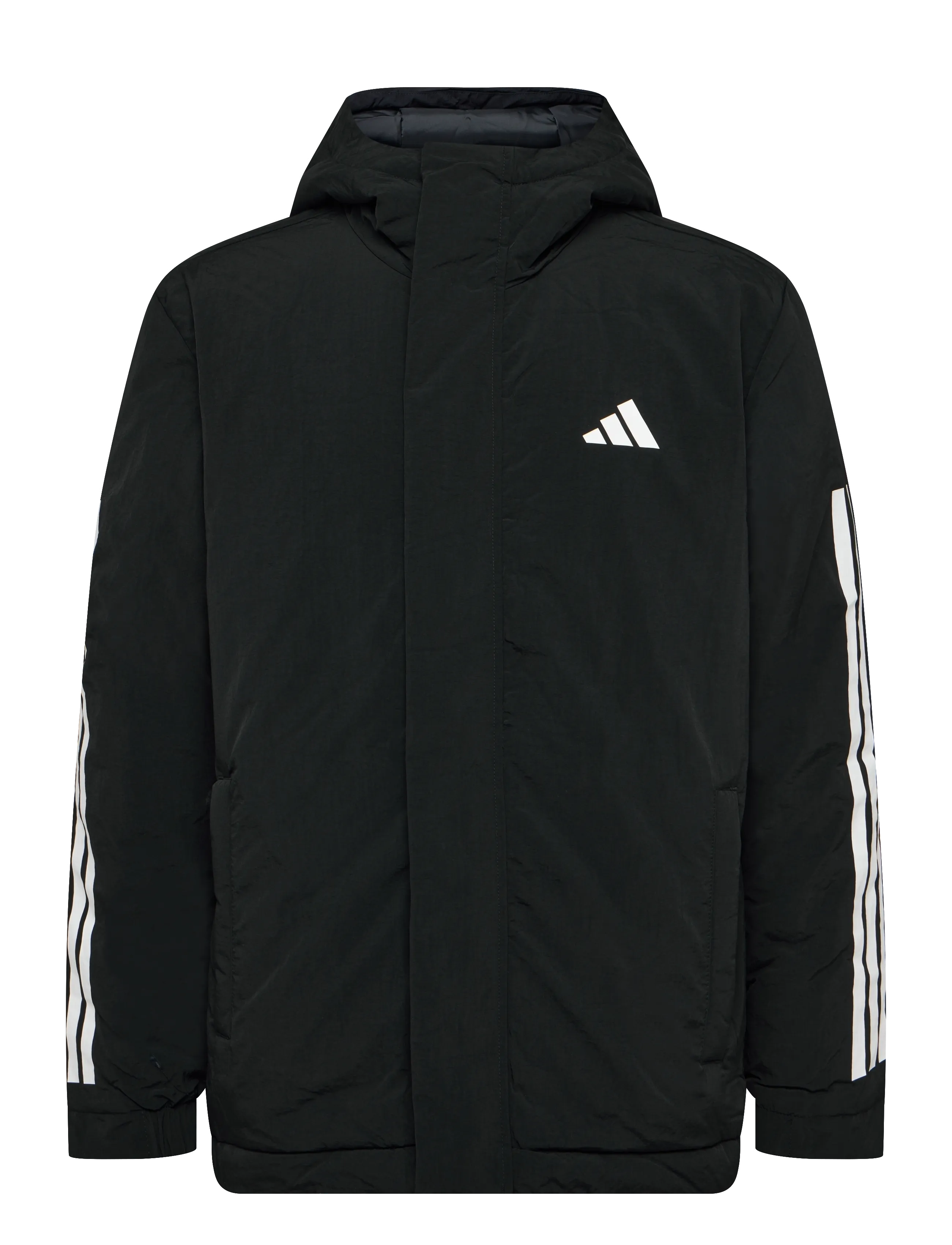 ADIDAS SPORTSWEAR 3S Hooded Ins J Schwarz - M - Herren