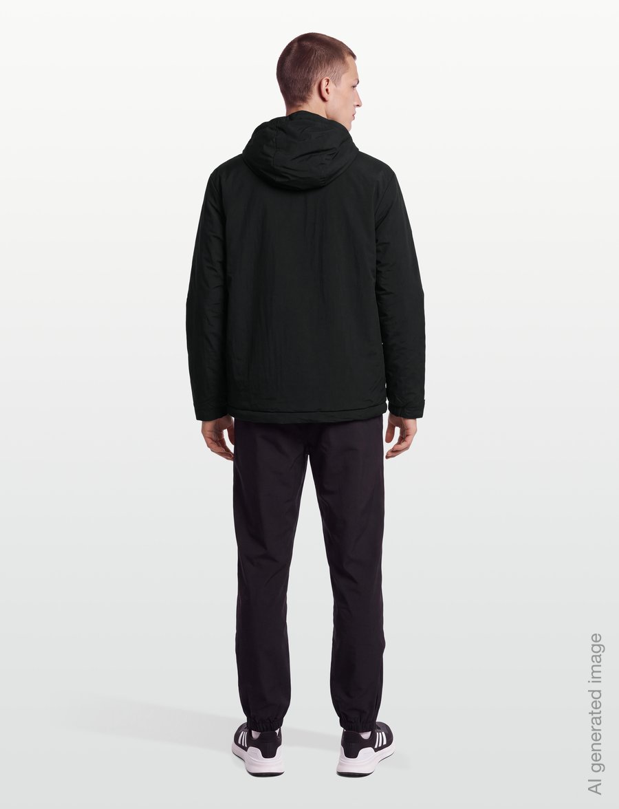 adidas Sportswear - 3S HOODED INS J - dunjakker - black - 4