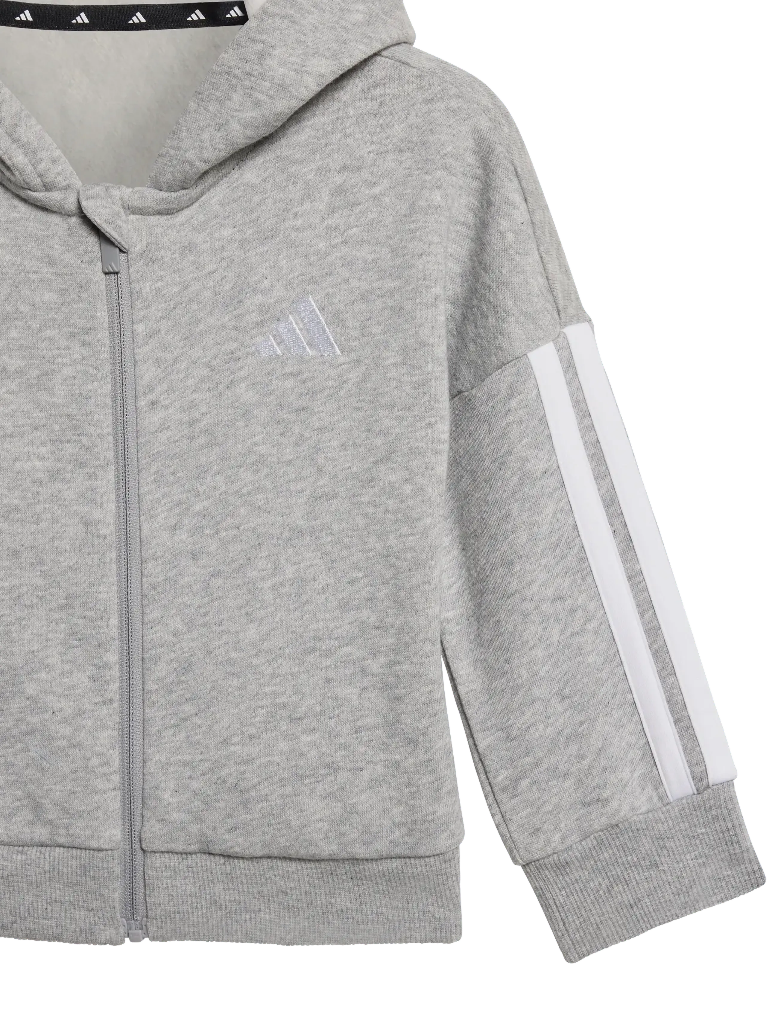 adidas Sportswear - I 3S FZ FL JOG - survêtements et ensembles 2-pièces - mgreyh/white - 4