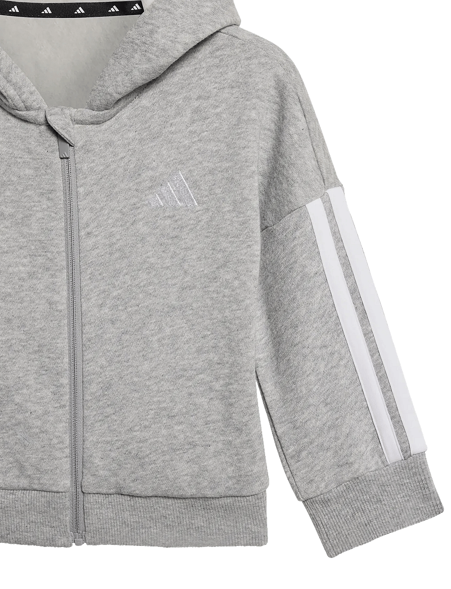 adidas Sportswear - I 3S FZ FL JOG - survêtements et ensembles 2-pièces - mgreyh/white - 4